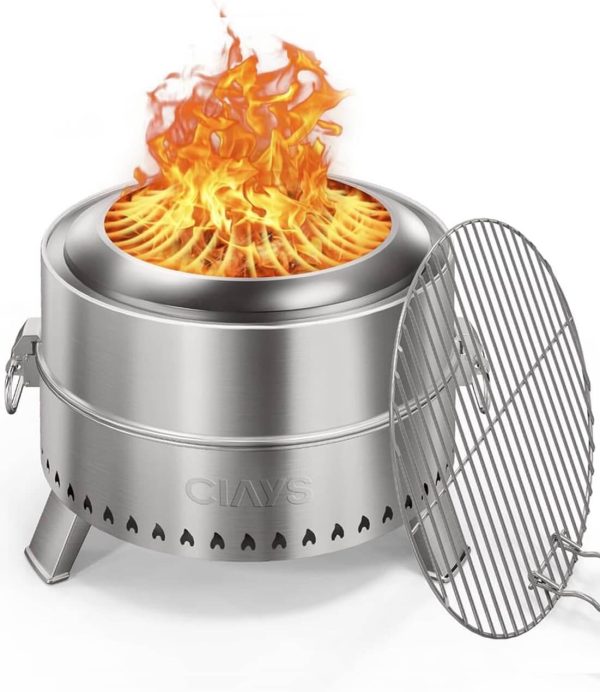 CIAYS Smokeless Firepit, 19 Inch