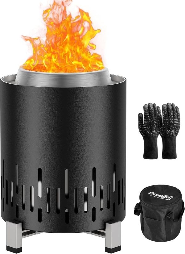 DAXIGA Tabletop Fire Pit Smokeless