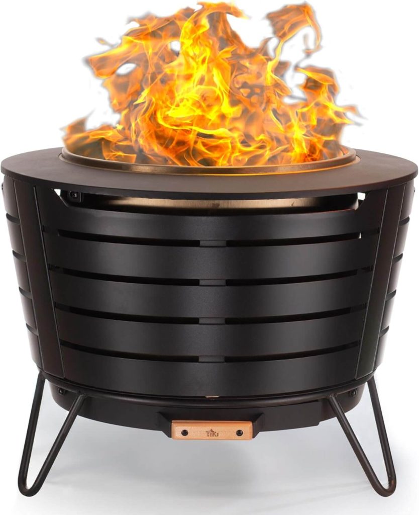 TIKI 25-Inch Smokeless Patio Fire Pit