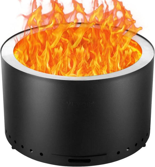 VEVOR 28 inch Smokeless Fire Pit Stove Bonfire